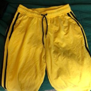 Yellow joggers